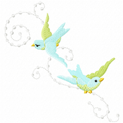 Flowers And Tree Embroidery Design 8